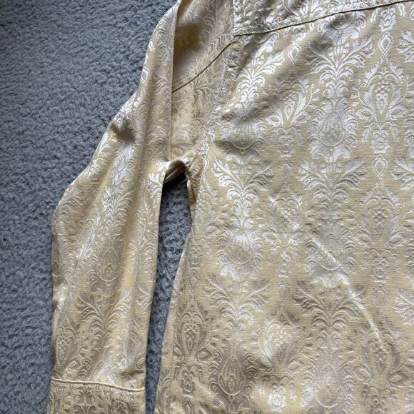 Vintage Bill Blass Jacket Shirt Womens Medium Beige Button Up - Picture 14 of 16